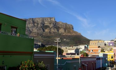 Table Mountain from Bo-Kaap.