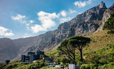 Table Mountain and cable car station